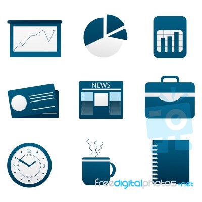 Business Icons Stock Image