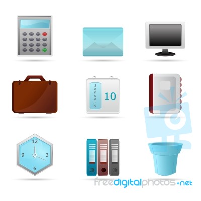 Business Icons Stock Image