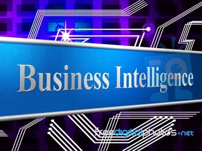 Business Intelligence Represents Intellectual Capacity And Ability Stock Image