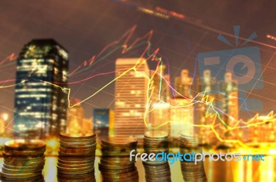 Business Investment Graph Stock Photo