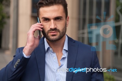 Business Man On The Street Stock Photo