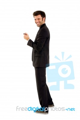 Business Man Standing Stock Photo