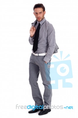 Business Man Standing Stock Photo