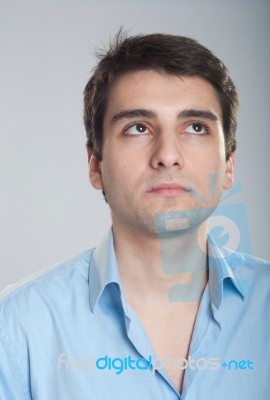 Business Man Thinking Stock Photo