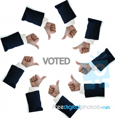 Business Man Thumb Up Stock Photo