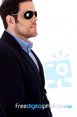 Business Man With Sunglasses Stock Photo