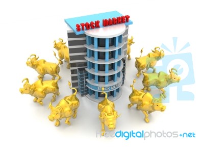 Business Market Stock Image