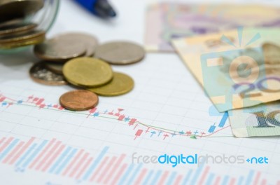 Business Market Graph Stock Photo