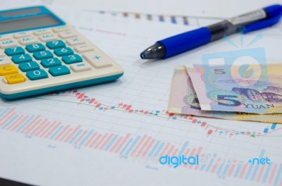 Business Market Graph Stock Photo