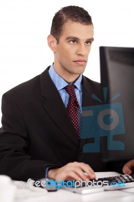 Business Men Working Stock Photo