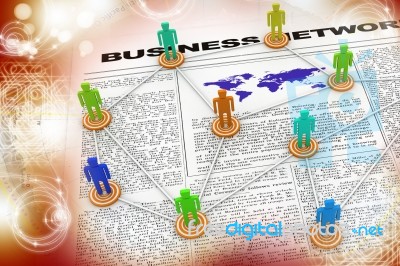 Business Network Stock Image