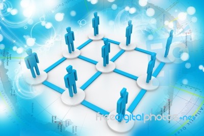 Business Network Stock Image