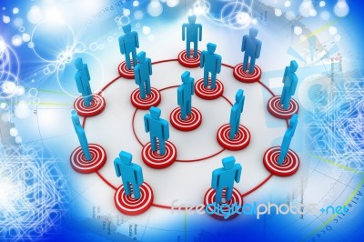 Business Network Stock Image