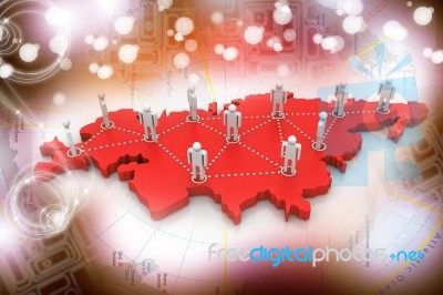 Business Network Stock Image