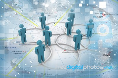 Business Network Stock Image