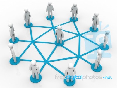 Business Network Stock Image