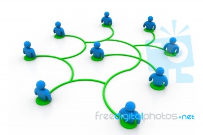 Business Network Stock Image