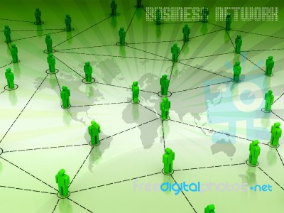 Business Network Stock Image