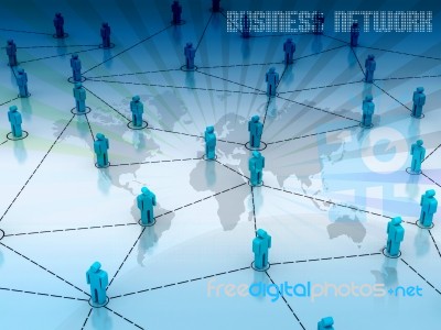 Business Network Stock Image