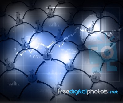 Business Network Stock Image