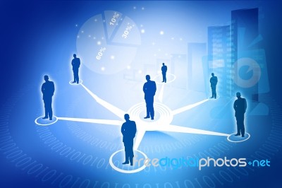 Business Network Stock Image