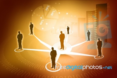 Business Network Stock Image