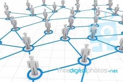 Business Network Stock Image