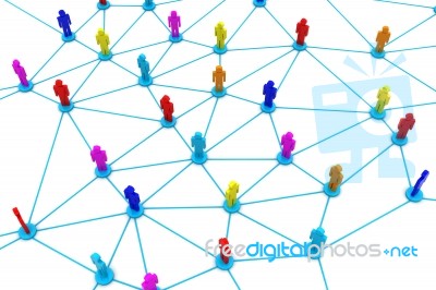 Business Network Stock Image