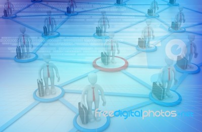 Business Network Stock Image