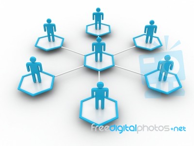 Business Network Stock Image