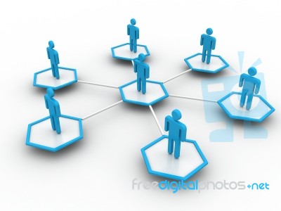 Business Network Stock Image