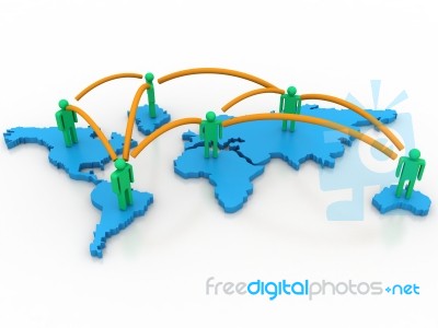 Business Network Stock Image