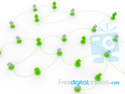 Business Network Stock Image