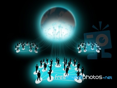 Business Network Stock Image