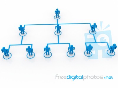 Business Organization Chart  Stock Image