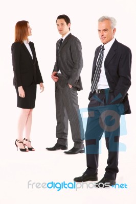 Business People Are Standing Stock Photo