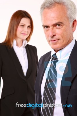 Business People Are Standing Stock Photo