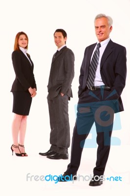 Business People Are Standing Stock Photo