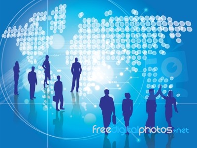 Business People Background Stock Image