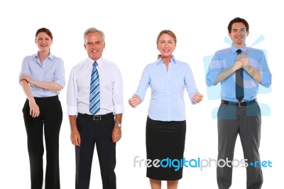 Business People Exulting Stock Photo