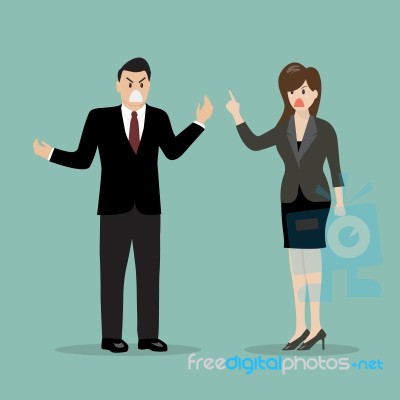 Business People Having A Quarrel Stock Image