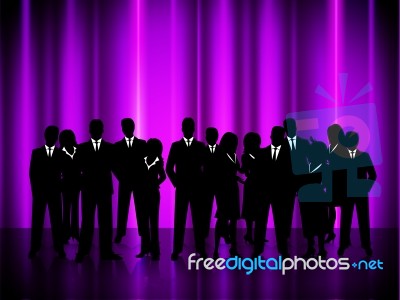 Business People Indicates Office Meeting And Corporate Stock Image