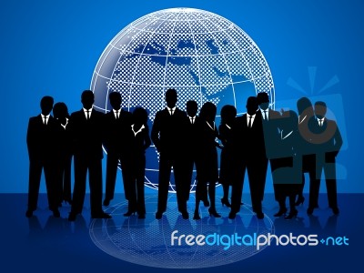 Business People Means Cooperation Globalize And Coworkers Stock Image