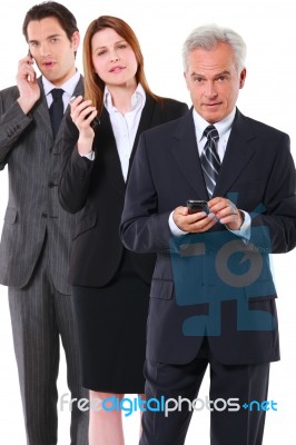 Business People On The Phone Stock Photo