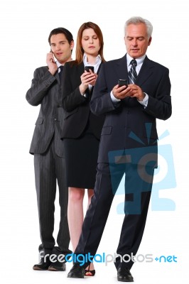 Business People On The Phone Stock Photo