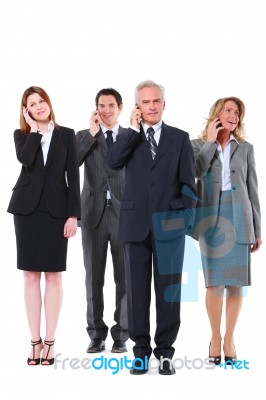 Business People On The Phone Stock Photo