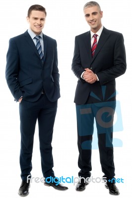 Business People Posing In Style Stock Photo