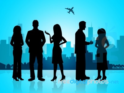 Business People Represents Buildings City And Professional Stock Image