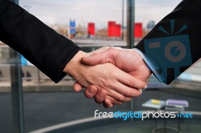 Business People Shaking Hands Stock Photo