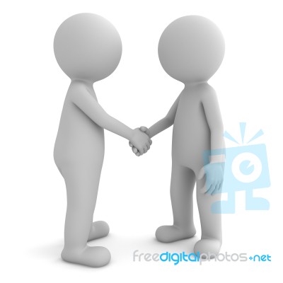 Business People Shaking Hands Stock Image